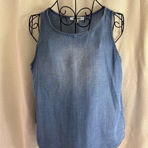 BB Dakota Blue Sleeveless Tank Top